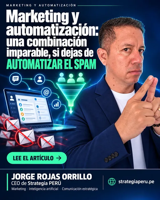 Marketing y automatización: una combinación imparable, si dejas de automatizar el spam — Jorge Rojas Orrillo